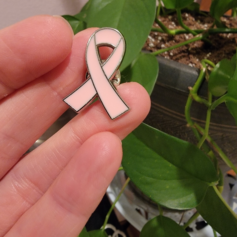 Pink Breast Cancer Awareness Ribbon Pin With Storage Box - Picture 2 of 15